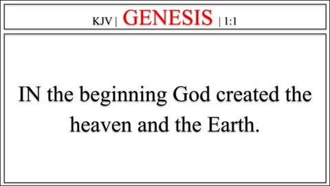 KJV | GENESIS | 1:1