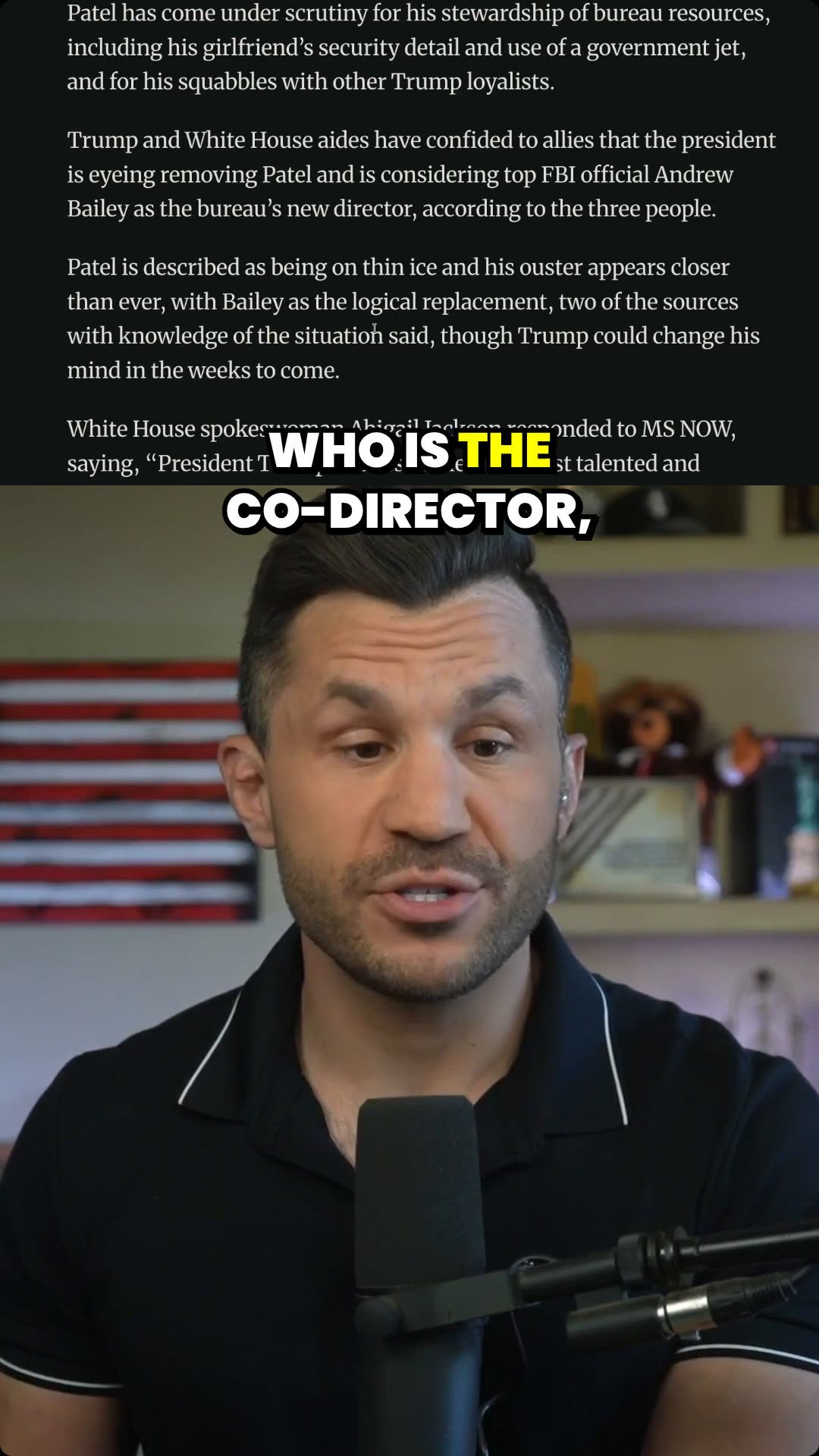 Kash Patel on THIN ICE