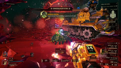 Core Stone With Gold And Explosions (Deep Rock Galactic)