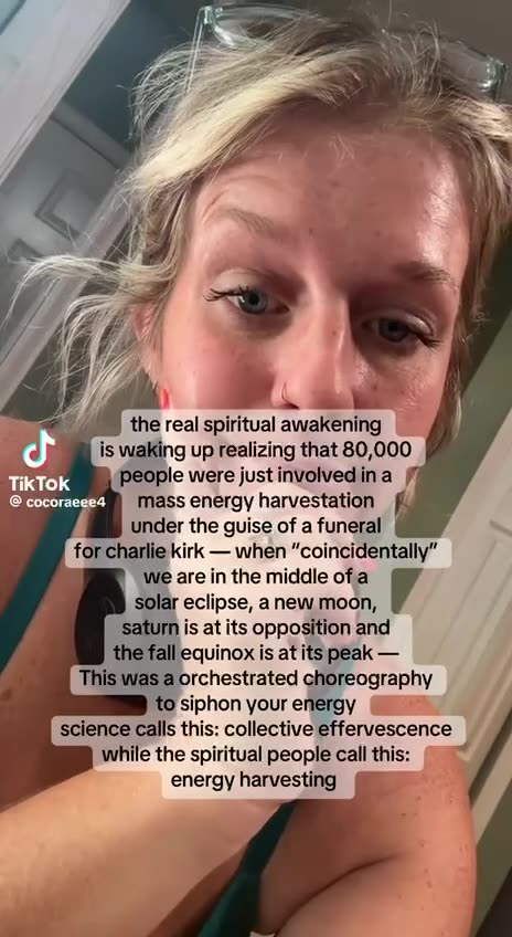 Charlie Kirk Ritual and the Energy Harvest