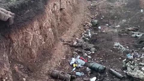 Footage from our side, the guys showed the road to death, apparently somewhere near Vovchansk.