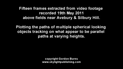Plusieurs orbes suivis sur le crop circle