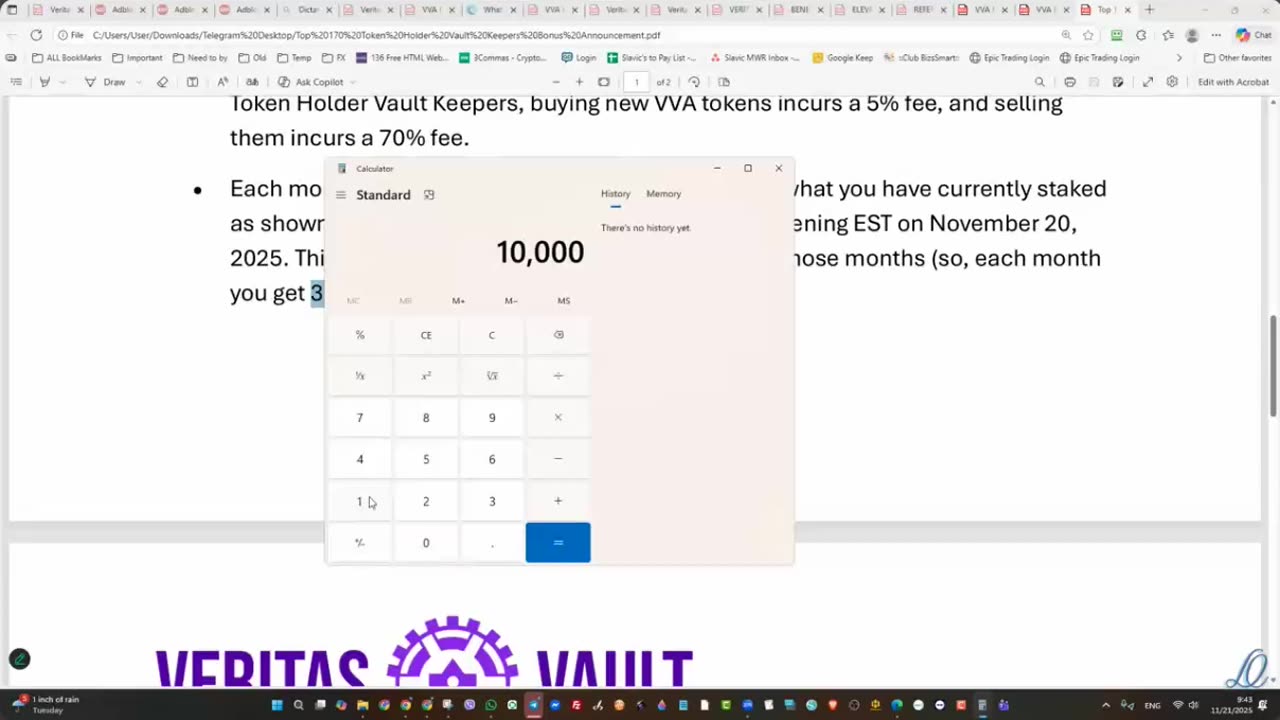 VERITAS VAULT (important founder announcement) CRYPTO STAKING PROFITS (join now) TOP TEAM ROB BUSER