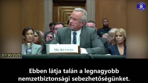 【HU】Ifj. RFK a gyógyszer-ellátási lánc KKP általi ellenőrzéséről a jóváhagyási meghallgatáson