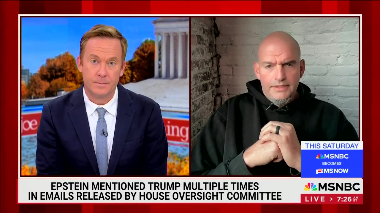 John Fetterman Takes Shot At Democrats For Not Releasing Epstein Files When Biden Was President