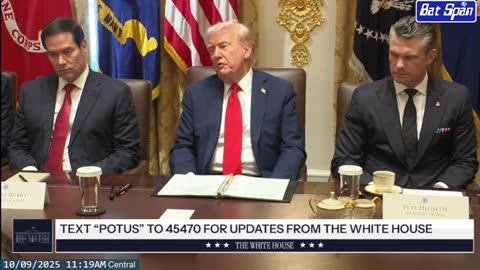 President Trump Hosts a Cabinet Meeting ~ October 9 2025