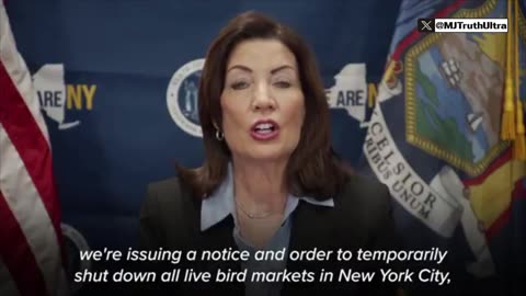 NY Gov Kathy Hochul Announces a “Temporary Shut Down” of all Live Bird Markets