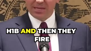 DeSantis Clashes with Reporter About H1B and Illegal Immigrants