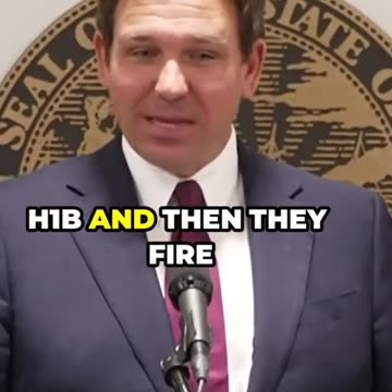 DeSantis Clashes with Reporter About H1B and Illegal Immigrants