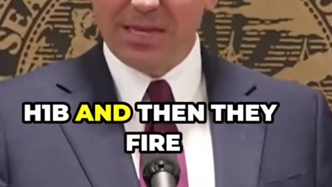 DeSantis Clashes with Reporter About H1B and Illegal Immigrants