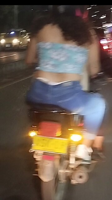 tanga en la moto hilo thong slip bike