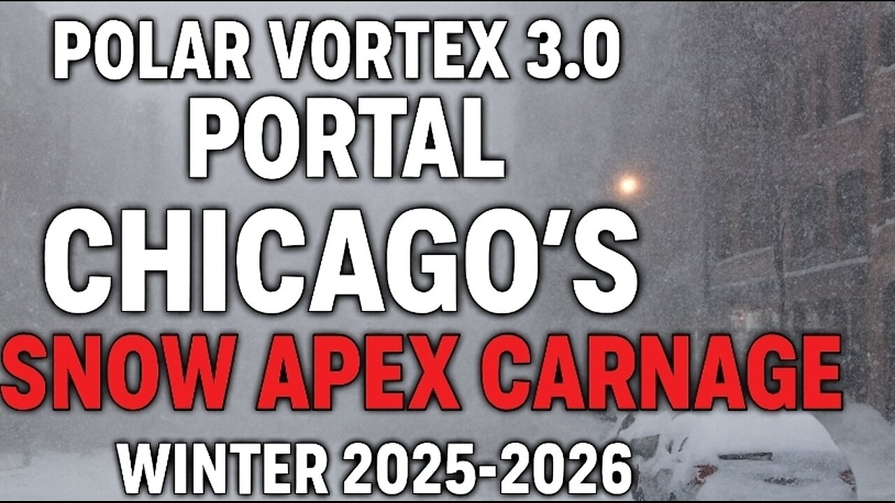 POLAR VORTEX 3.0 PORTAL: Chicago’s Snow Apex Carnage | Winter 2025–2026 Begins, Cern, 3iAtlas?