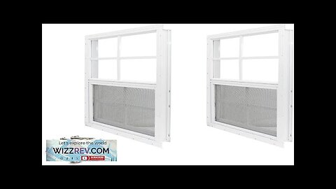 NeatiEase 2 Pack Shed Window 12 x 18 Flush Mount Window Review