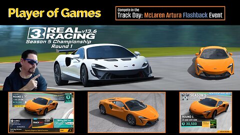 Player of Games: Real Racing 3 Update 13.6: Compete in the Track Day: McLAREN ARTURA Flashback Event