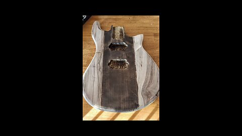Torching a Guitar Body
