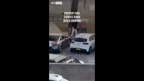 One of the terrorists in the Bondi beach, Australia attack was tackled to the ground and disarmed.