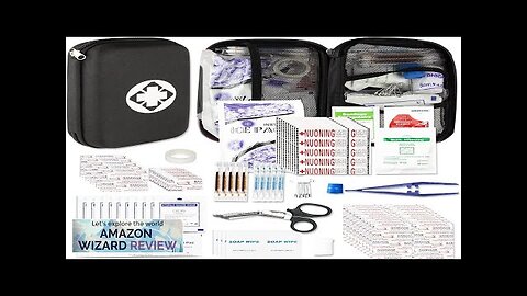 Car-Home Survival First-Aid Kit Emergency-Kit Black 273Piece Equipment Travel Supplies First Review