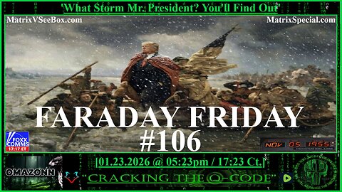 FARADAY FRIDAY #106 - 'WHAT STORM MR. PRESIDENT? YOU'LL FIND OUT!'