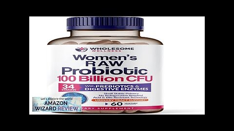 Dr. Formulated Raw Probiotics for Women 100 Billion CFUs with Prebiotics Digestive Review