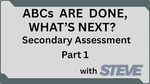 Secondary Assessment Pt 1
