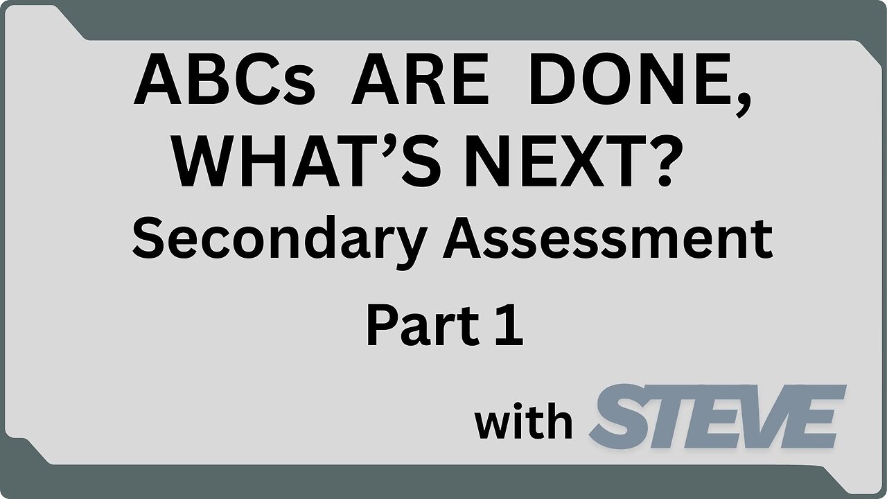 Secondary Assessment Pt 1