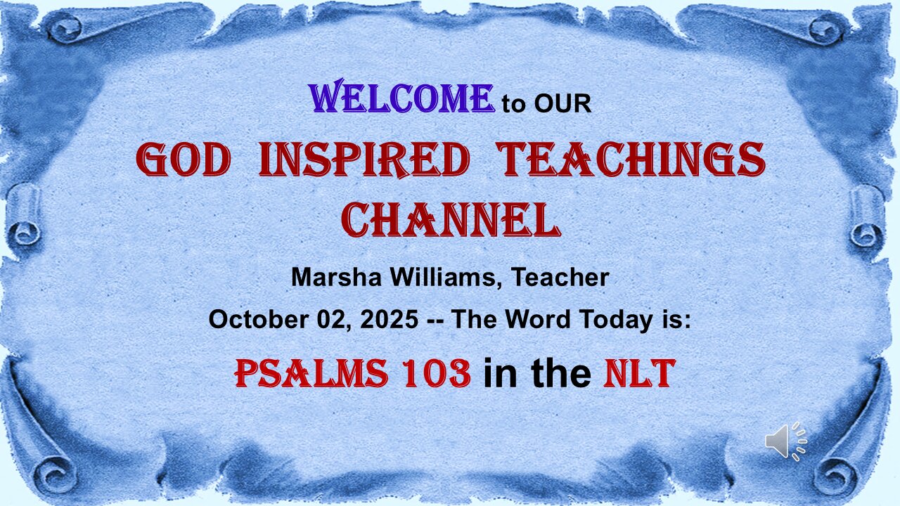 Psalms 103 in NLT