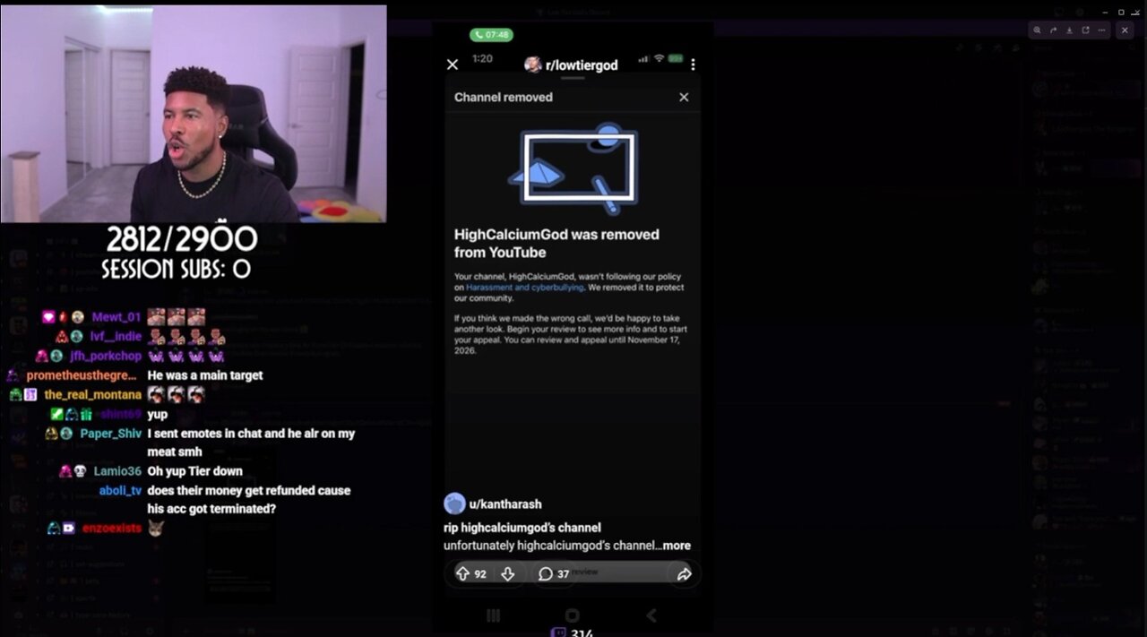 Lowtiergod explains how he plans to have troll channels mass reported.
