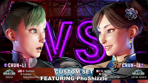 Kuya Kalbo SF6 Custom Set with PhoShizzle (Morrigan themed Chun Li) 2026 Winter January Second Set.