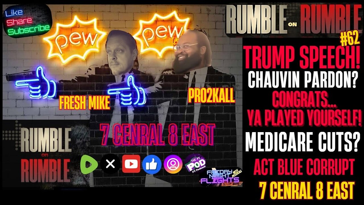 RUMBLEonRUMBLE #62 TRUMP SPEECH! MEDICARE CUTS? ACT BLUE CORRUPT AND MORE!