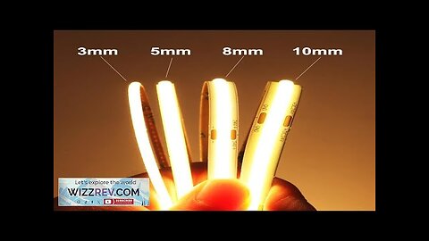 3mm 5mm COB LED Strip 12V 24V Dimmable 3000K 4000K 6000K High Review