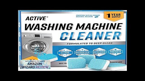 Washing Machine Cleaner Descaler 24 Pack Deep Cleaning Tablets For HE Review