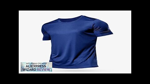 Quick-drying Men Running Shirts Fitness Compression Gym Polyester Sports T-shirt Black 2023 Review