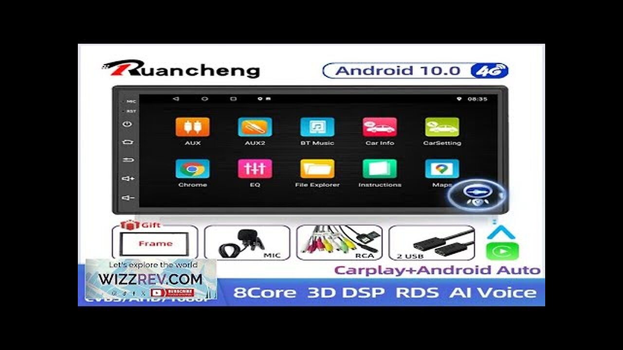 Android 12 2Din Car Radio Multimedia Video Player Universal Auto Stereo GPS Review