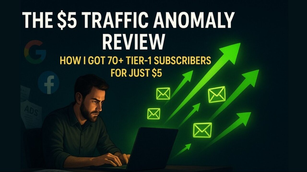 The $5 Traffic Anomaly Review: 127 Subscribers for $23 (Real Results)