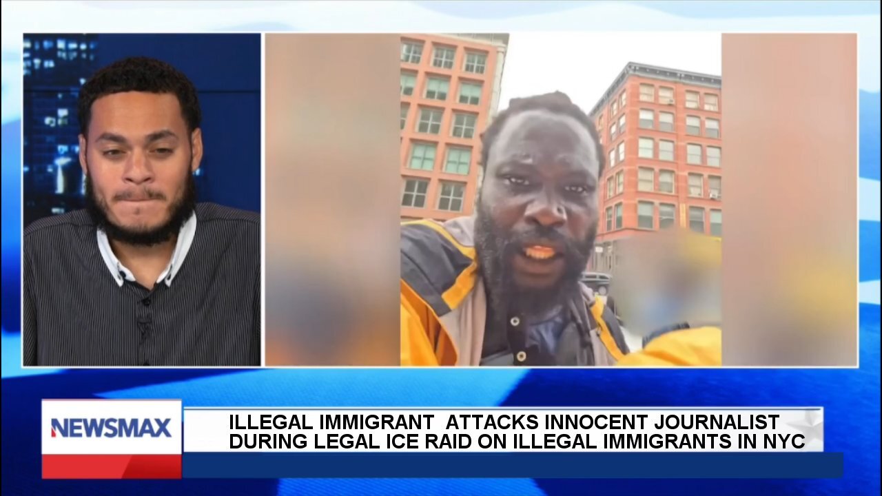 Illegal immigrant attacks journalist during ICE raid in NYC - Oct. 25, 2025