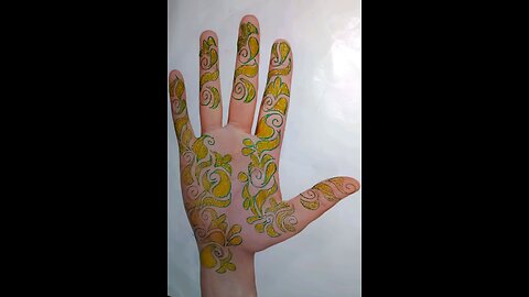 mehndi design front hand simple and easy