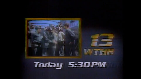 April 1, 1986 - Kroger Ad & WTHR 'M*A*S*H' Promo