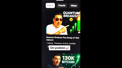 Quantum Breakout on youtube 📈