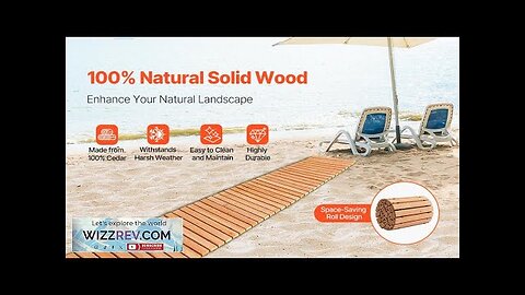 12 ft L x 17 in W Straight Wooden Garden Pathway Roll Review