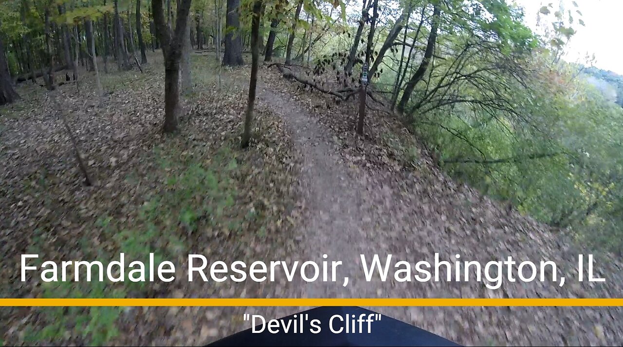 Farmdale Reservoir MTB trail - "Devil's Cliff"