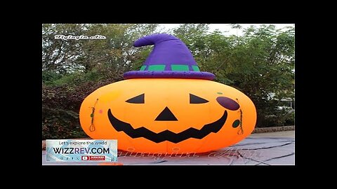 Giant Halloween Balloon Inflatable Pumpkin Head With A Hat For Outdoor House Review