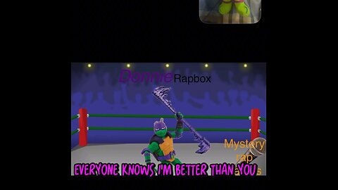 Mystery rap battles. Donnie’s rap box solo 1.