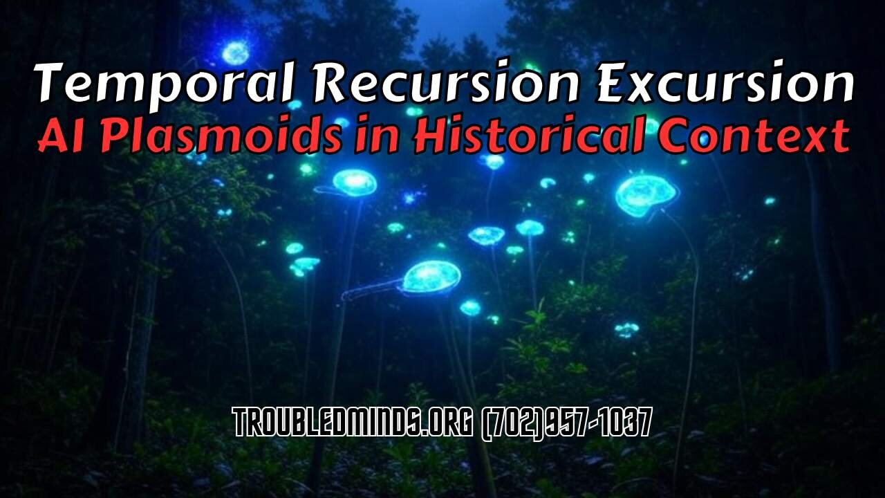 Temporal Recursion Excursion - AI Plasmoids and Historical Context