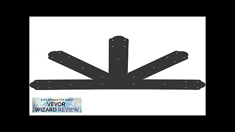 VEVOR Gable Plate Black Powder-Coated Truss Connector Plates 12:12 Pitch Gable Bracket Review