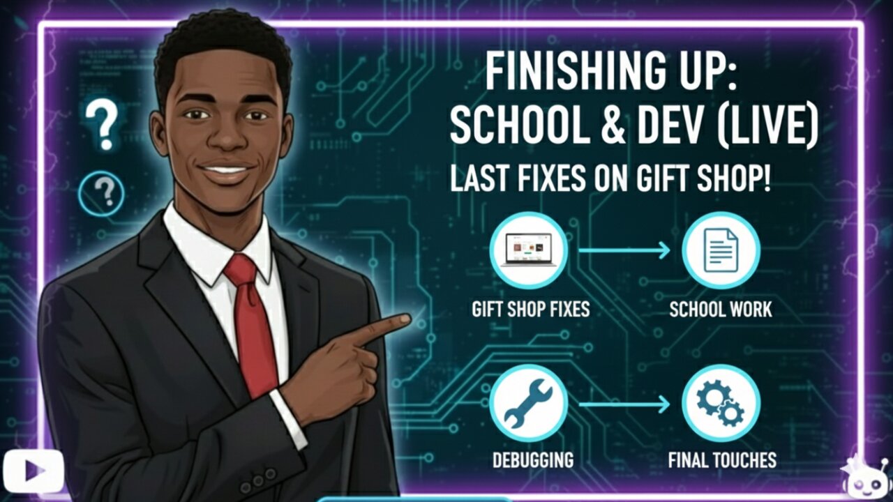 Finishing Up: School Work & Last Fixes on the Gift Shop Website (Live)