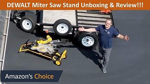 DEWALT Portable Miter Saw Stand Unboxing, Assembly, and Review! #dewalt #mitersaw #toolshed