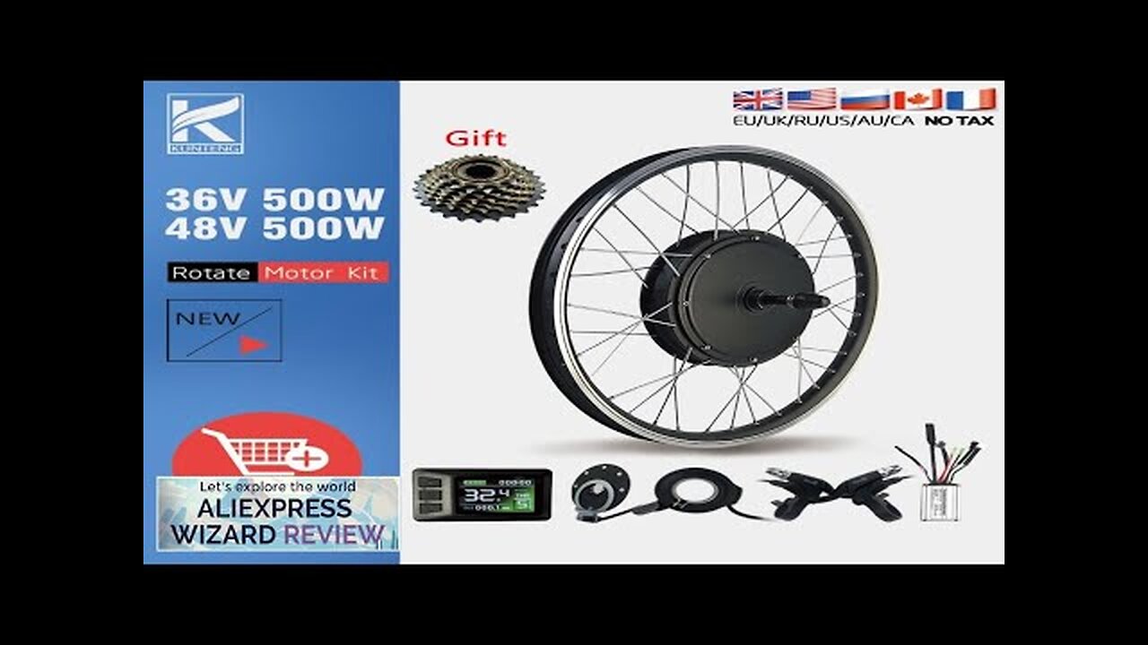 Electric Bicycle Conversion Kit 36V48V 500W Rear Rotate Brushless Gearless Hub Motor Review