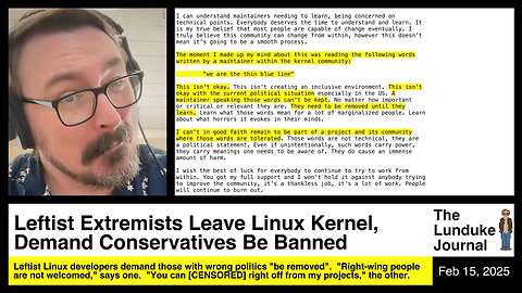 Leftist Extremists Leave Linux Kernel, Demand Conservatives Be Banned