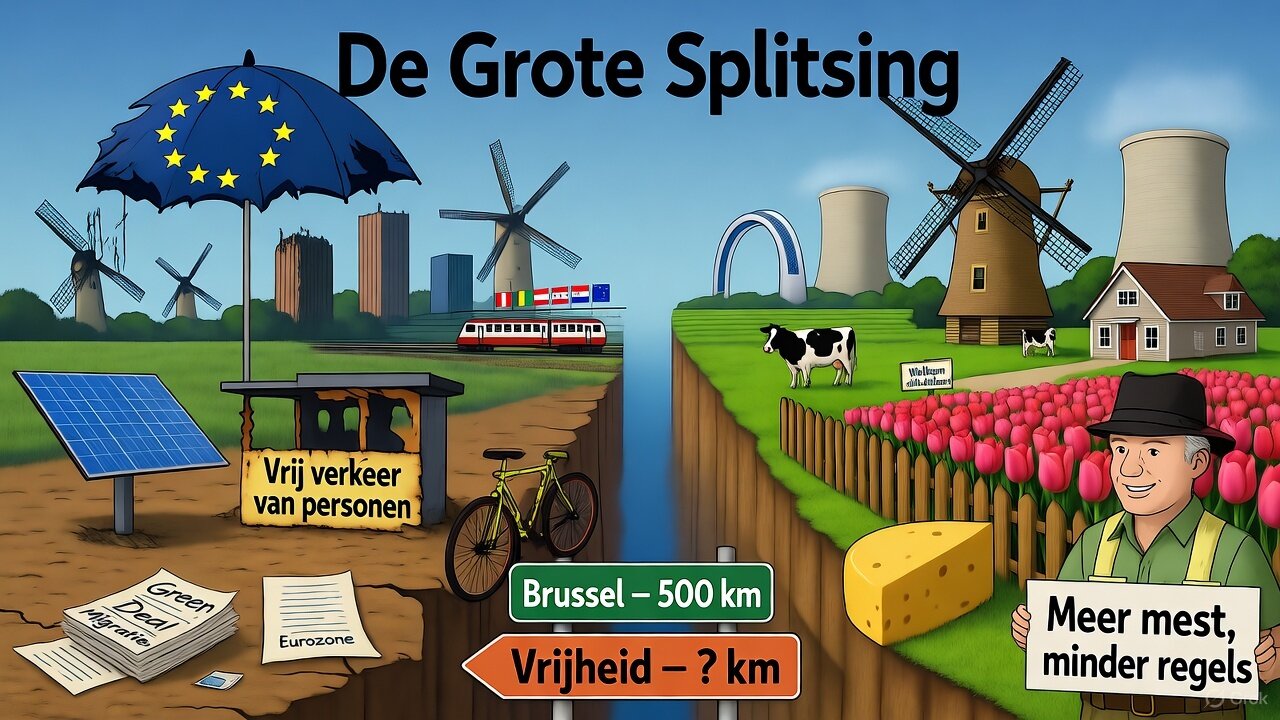 De Grote Splitsing: EU-verval vs. Nexit-bloei.
