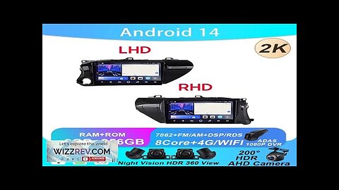 Car Android For Toyota Hilux Pick Up AN120 2015 2020 LHD Review